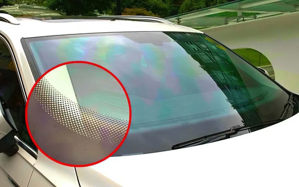 Små svarta prickar på bilens framruta – mer än en estetisk detalj
